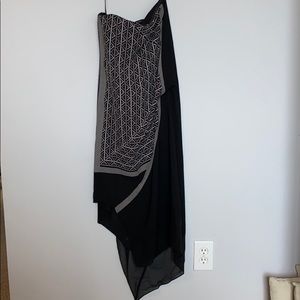 BCBG strapless flowy dress